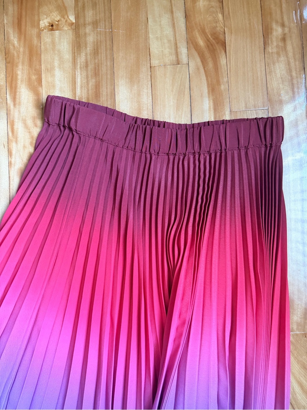 Ombre Pleated Midi Skirt - French brand - Picture 7 of 8